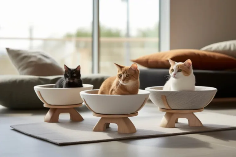 Vyvýšené misky pro kočky